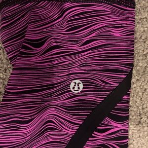Lululemon, pink black zebra strip